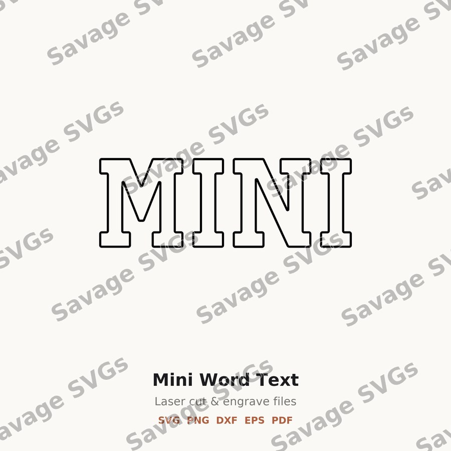 Mini Word Text
