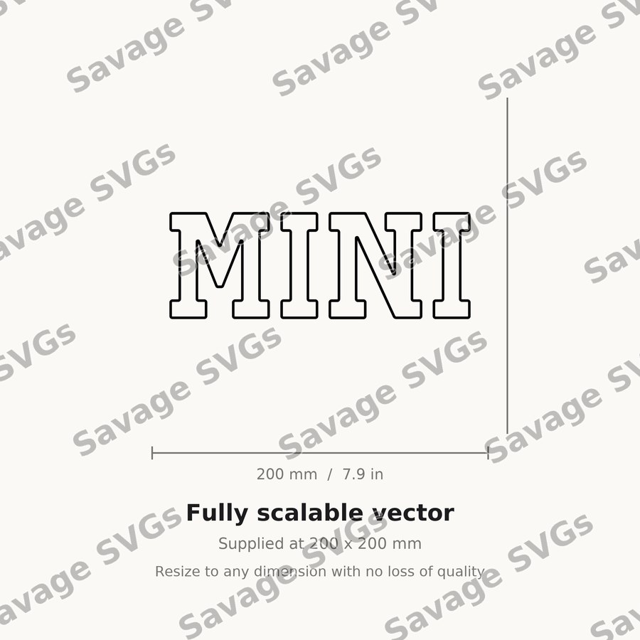 Mini Word Text