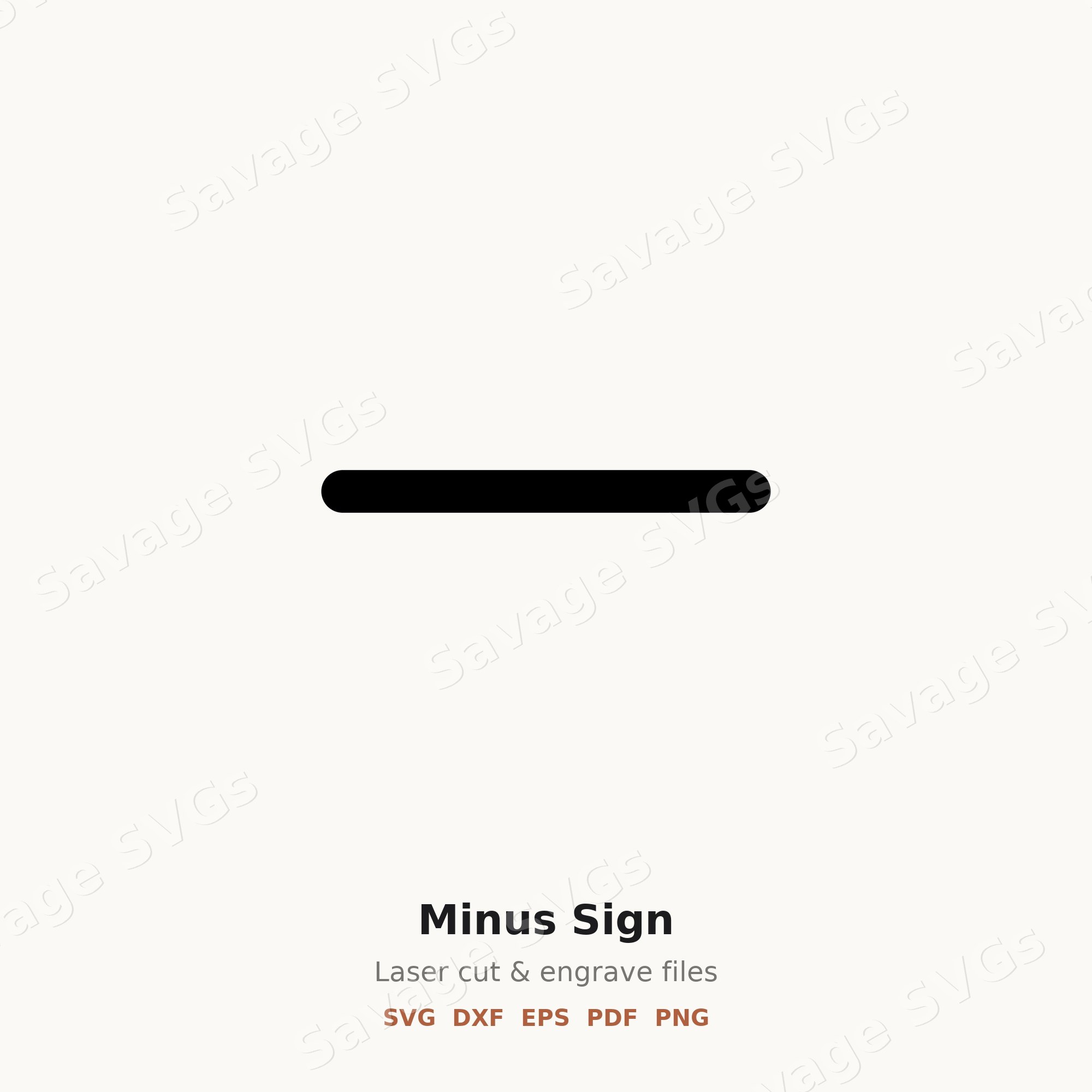 Minus Sign