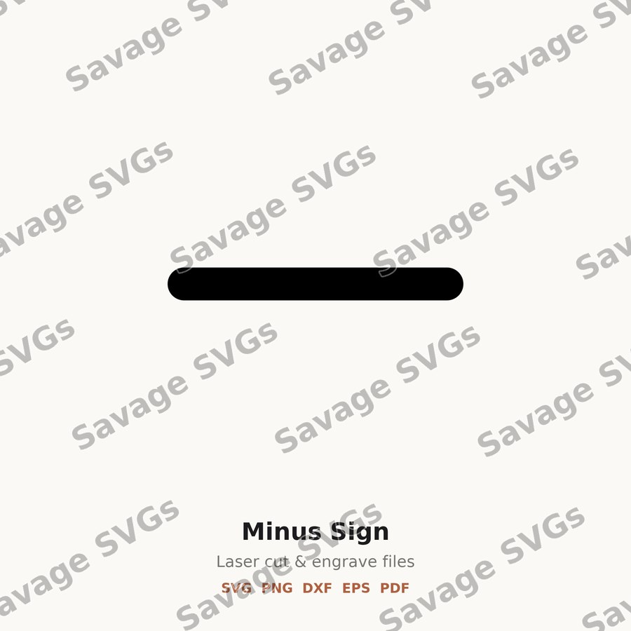 Minus Sign