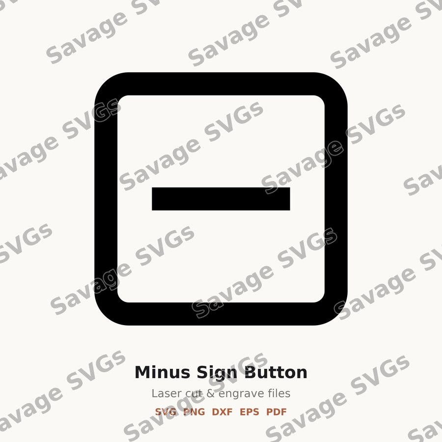 Minus Sign Button