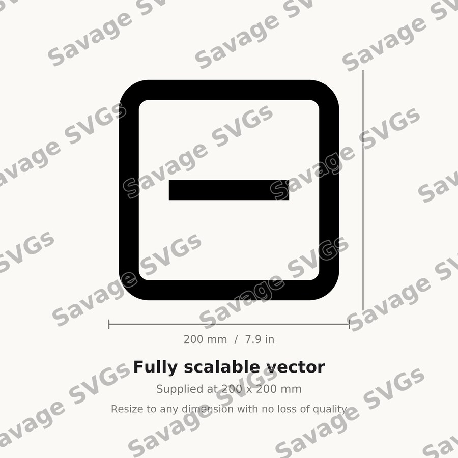 Minus Sign Button