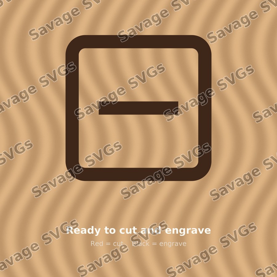 Minus Sign Button