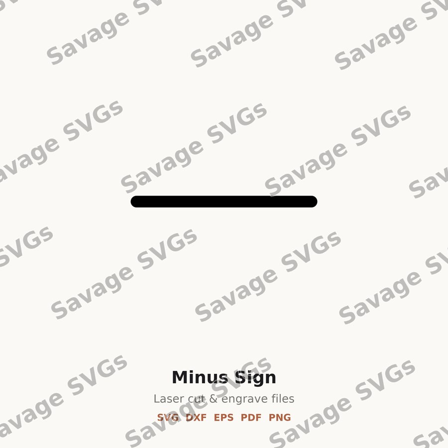 Minus Sign