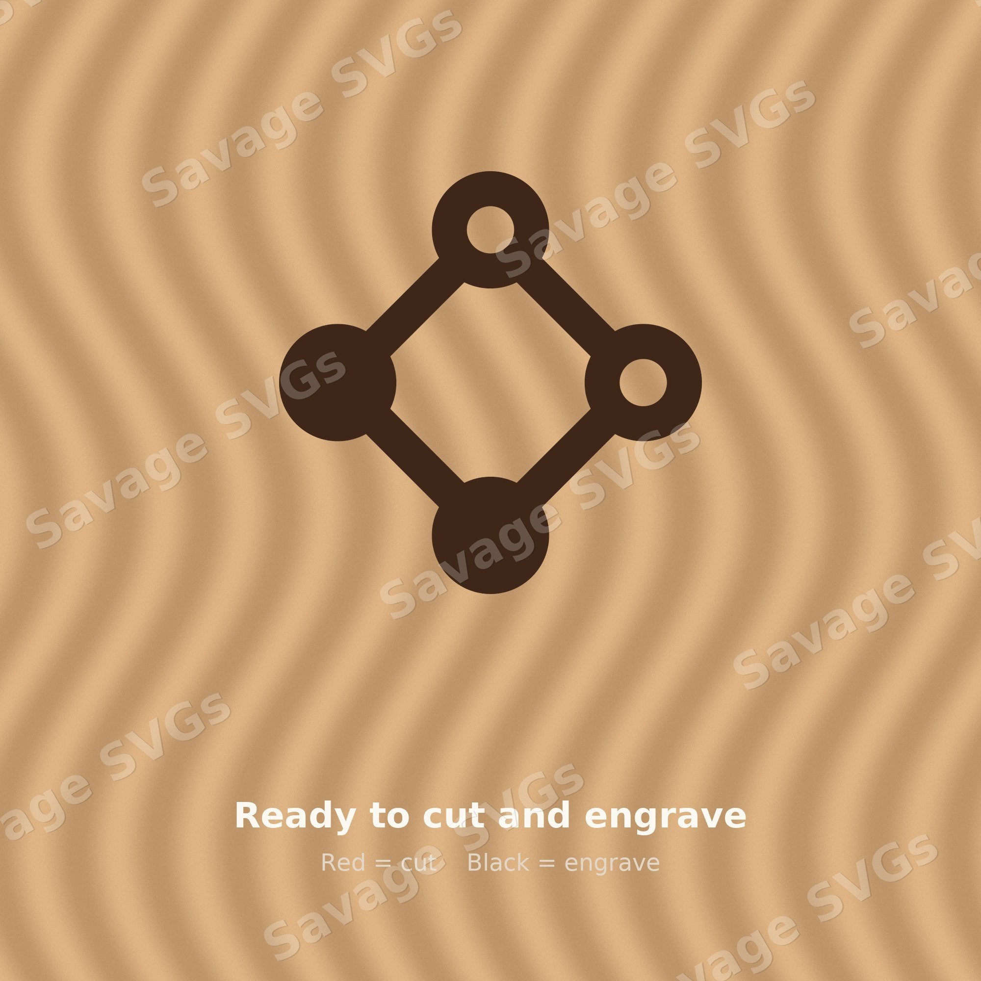 Molecule Node Diamond