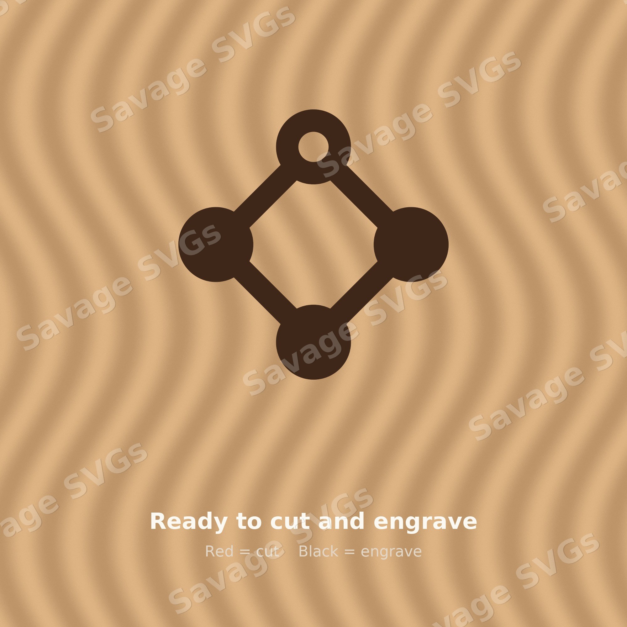 Molecule Node Diamond