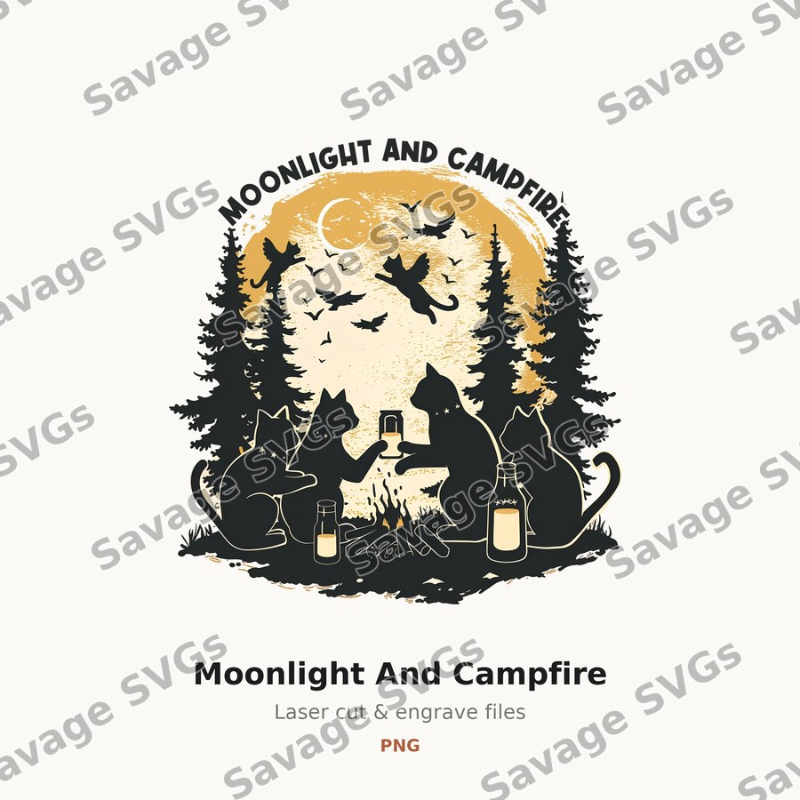 Moonlight And Campfire