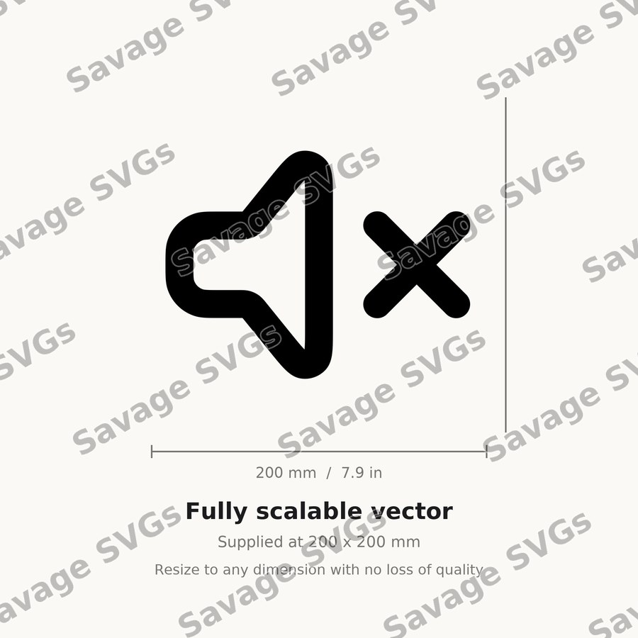 Mute Speaker Icon