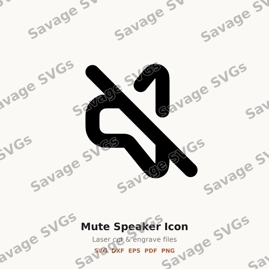 Mute Speaker Icon