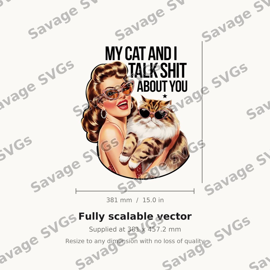 My Cat And I Talk Shit