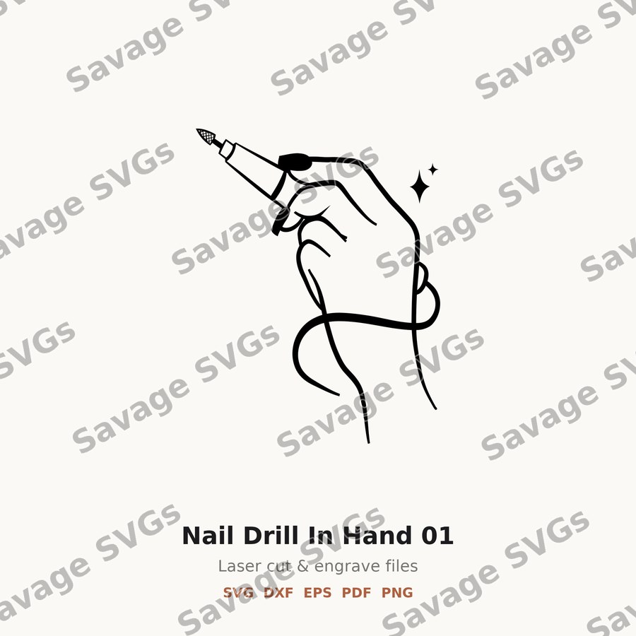 Nail Drill In Hand 01