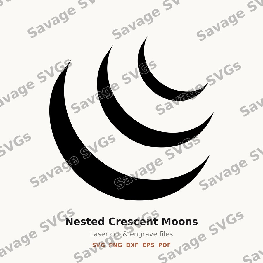 Nested Crescent Moons