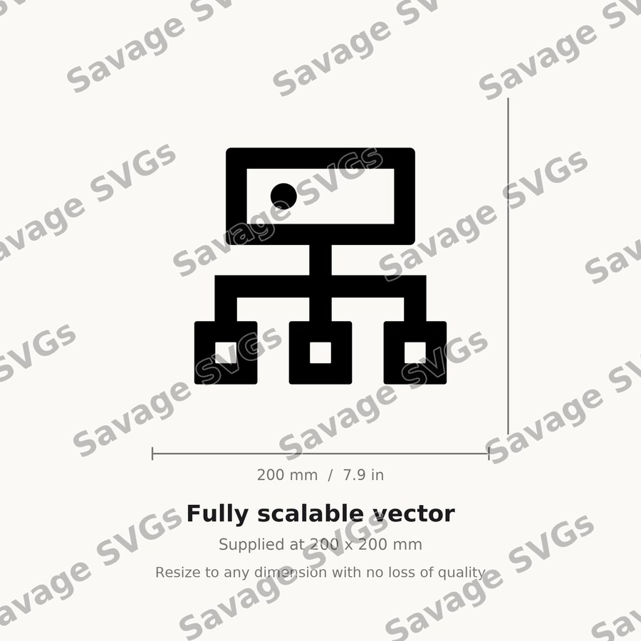 Network Hierarchy Icon