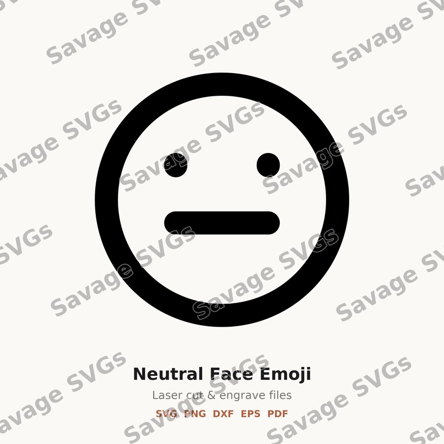 Neutral Face Emoji