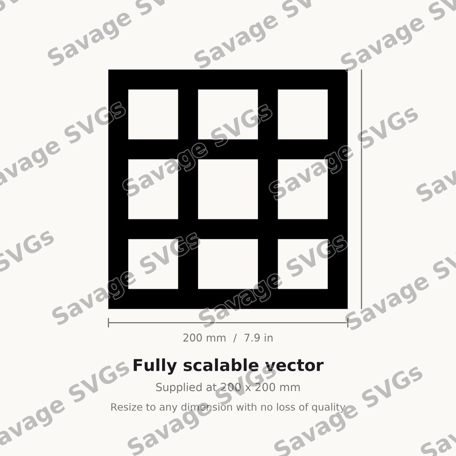 Nine Square Grid