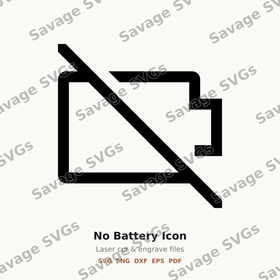 No Battery Icon