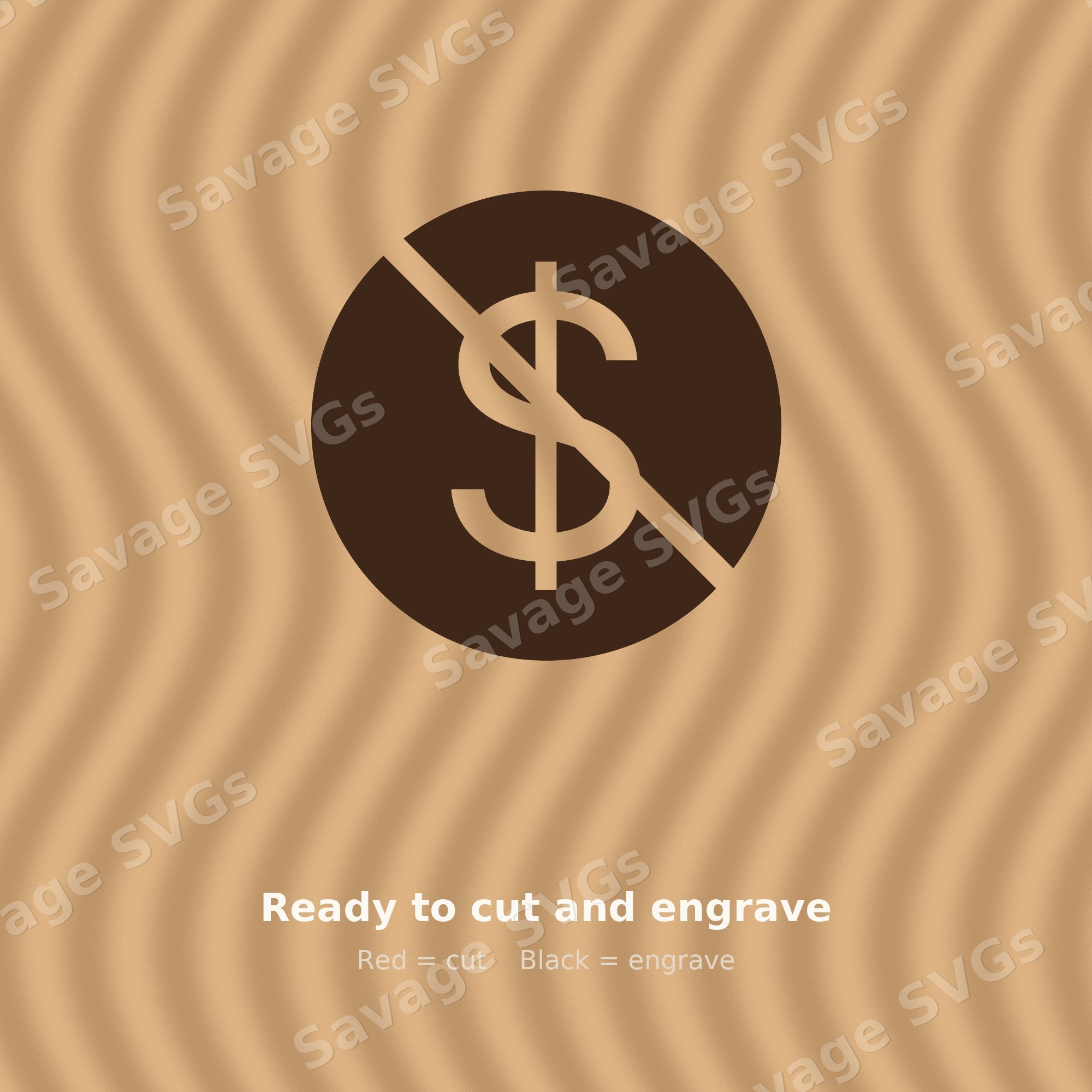No Money Sign