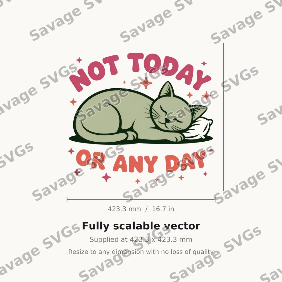 Not Today Or Any Day