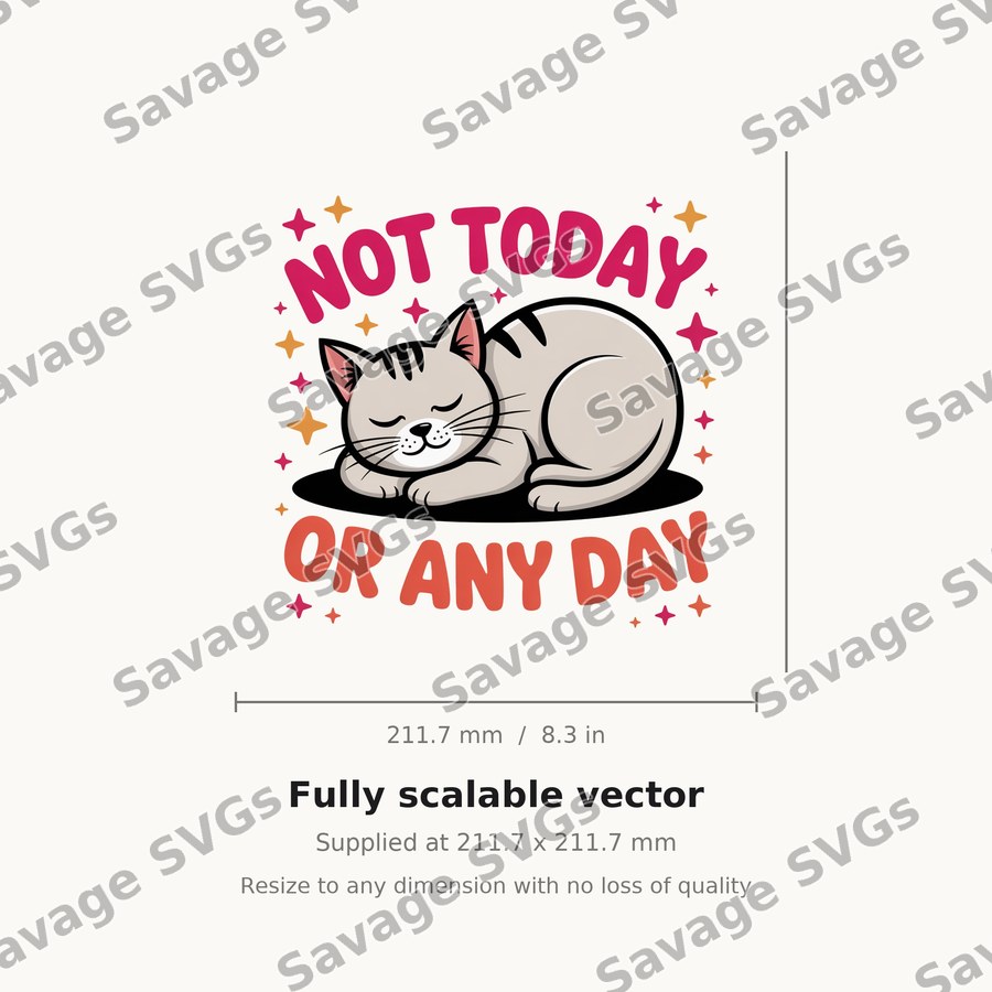Not Today Or Any Day