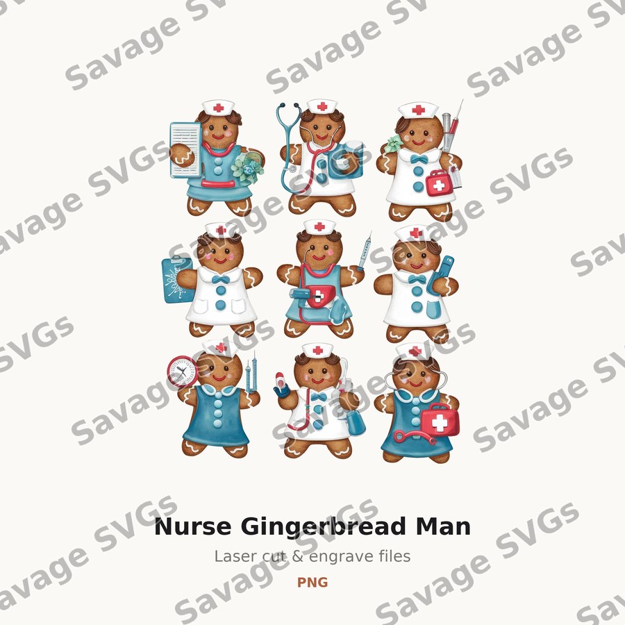 Nurse Gingerbread Man