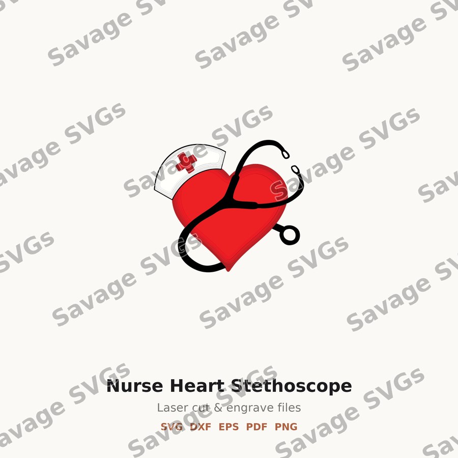 Nurse Heart Stethoscope