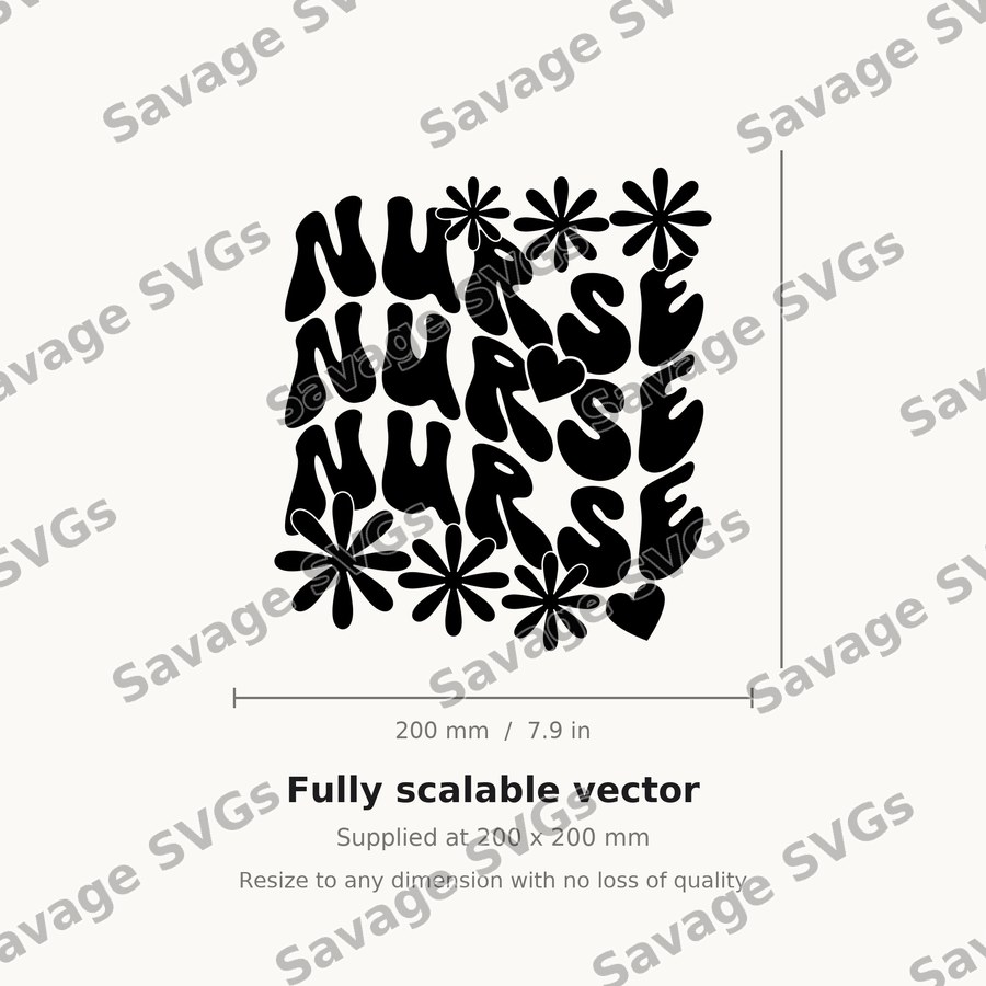 Nurse Retro Pattern