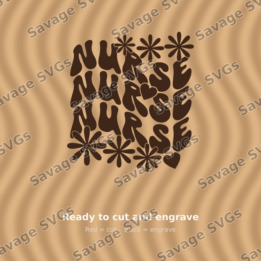 Nurse Retro Pattern