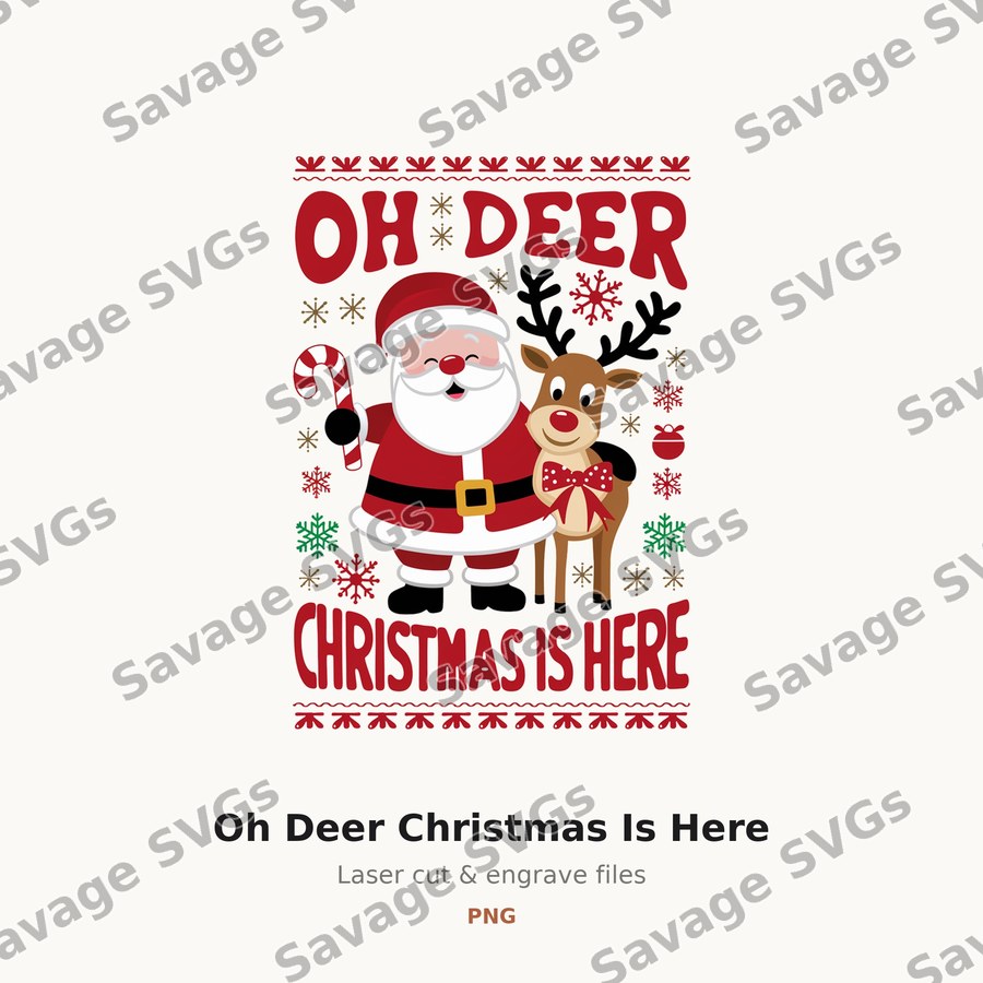 Oh Deer Christmas Is Here