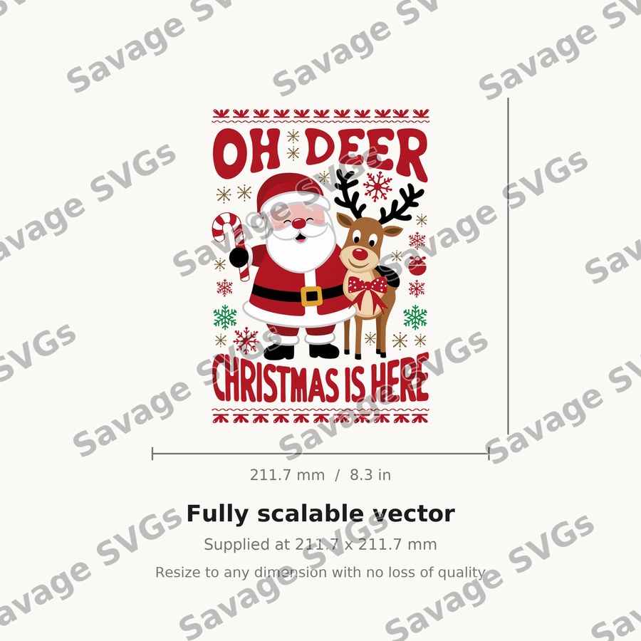 Oh Deer Christmas Is Here