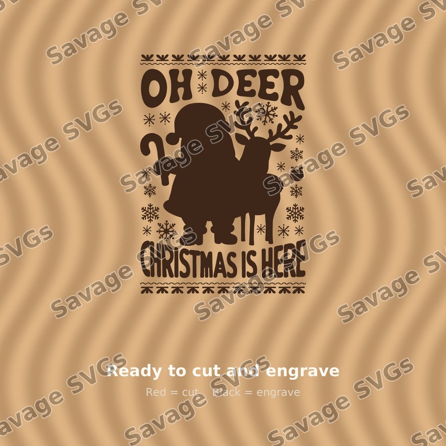 Oh Deer Christmas Is Here