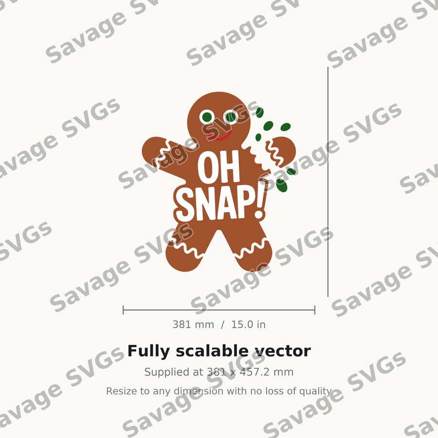 Oh Snap Gingerbread Man