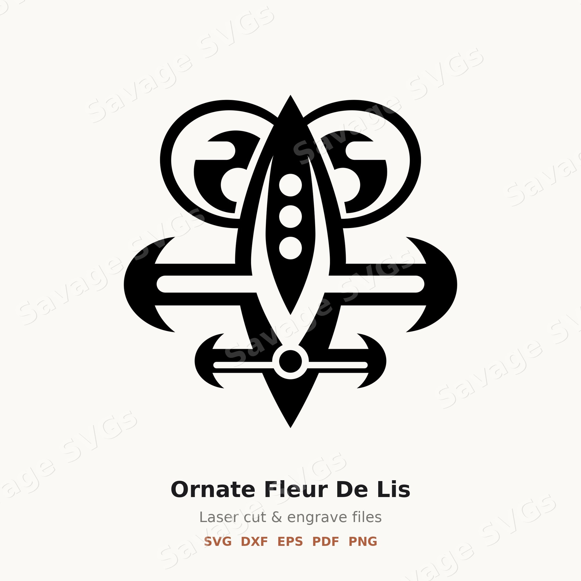 Ornate Fleur De Lis