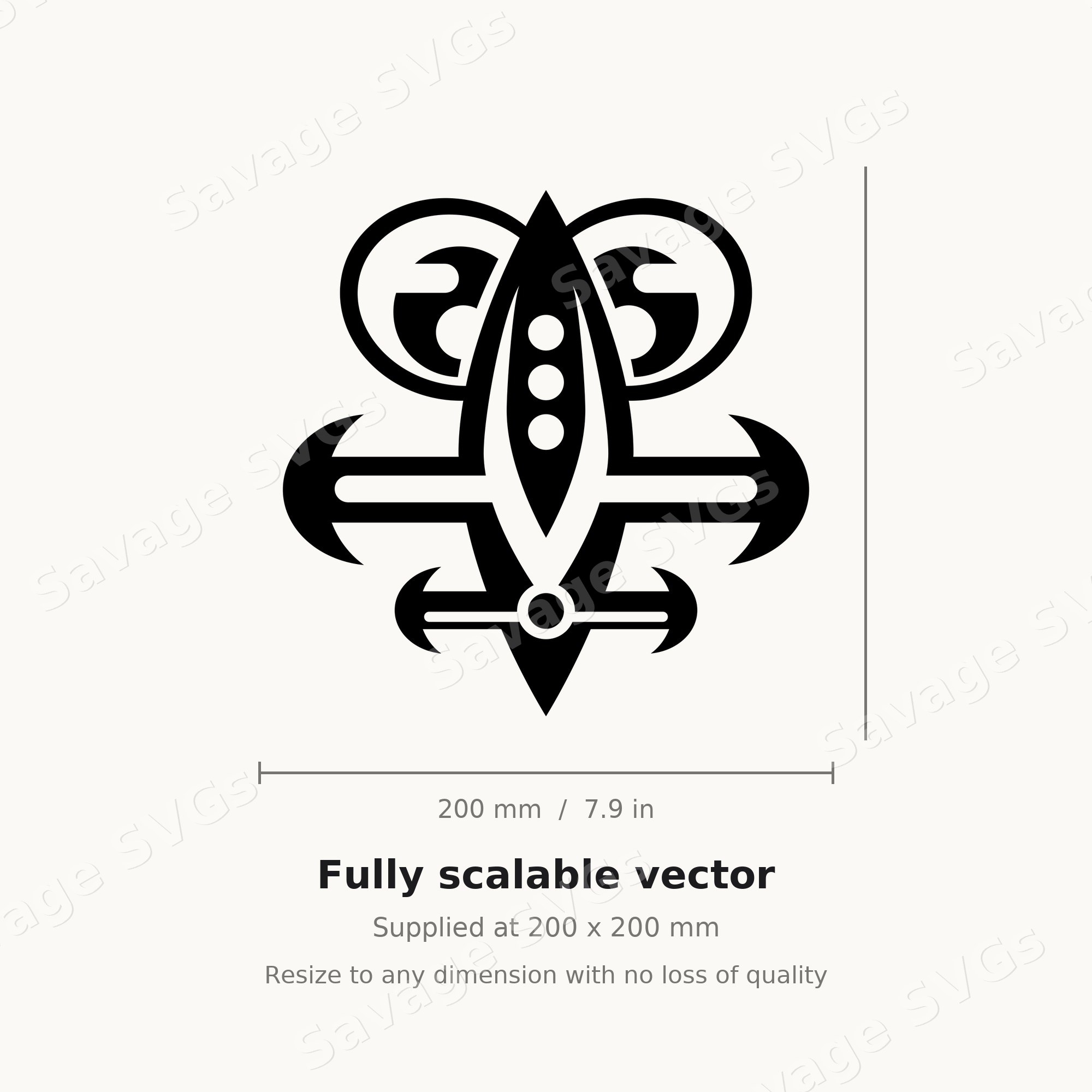 Ornate Fleur De Lis