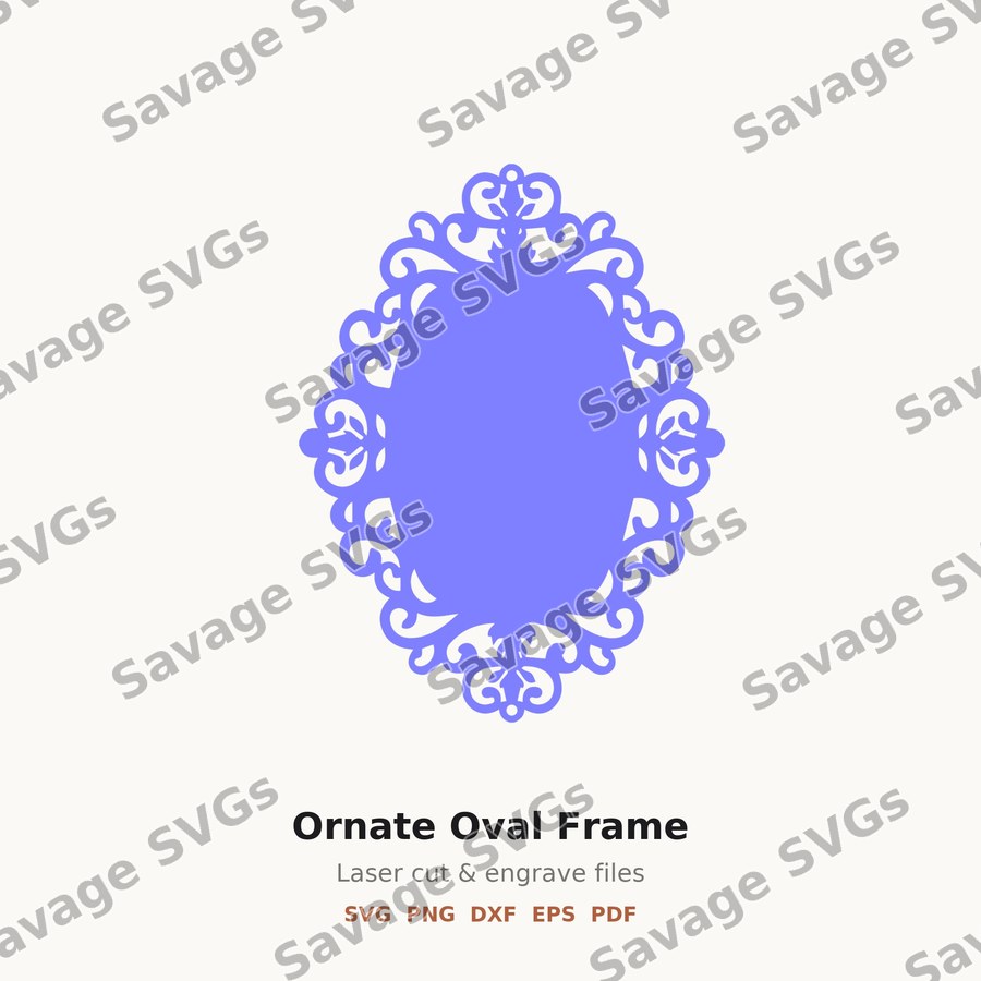 Ornate Oval Frame