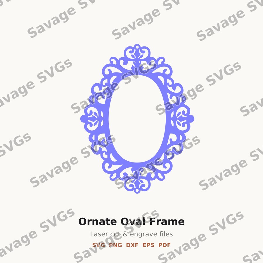 Ornate Oval Frame