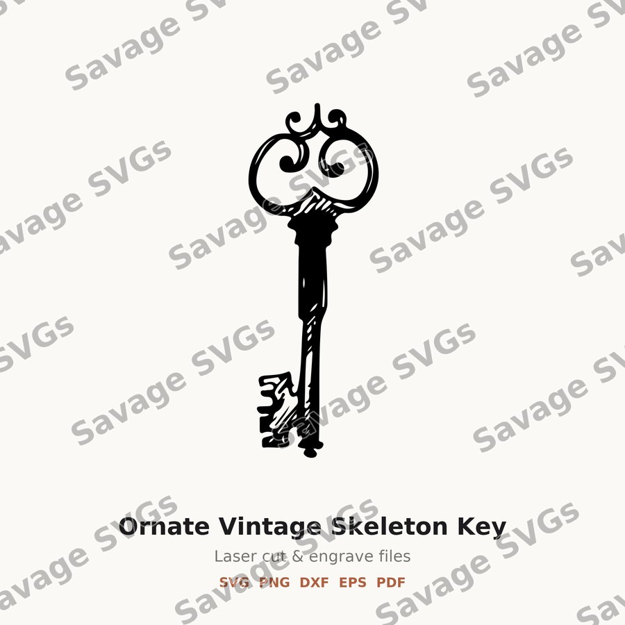 Ornate Vintage Skeleton Key