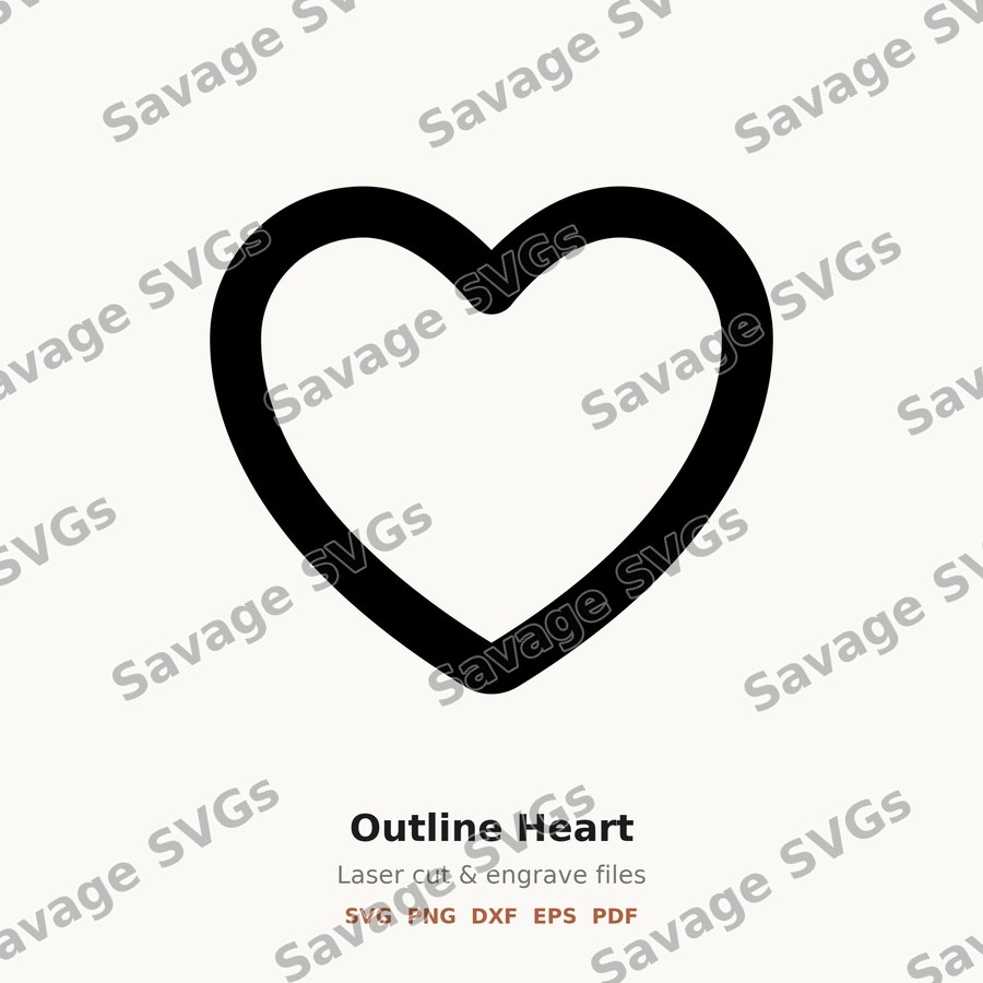 Outline Heart