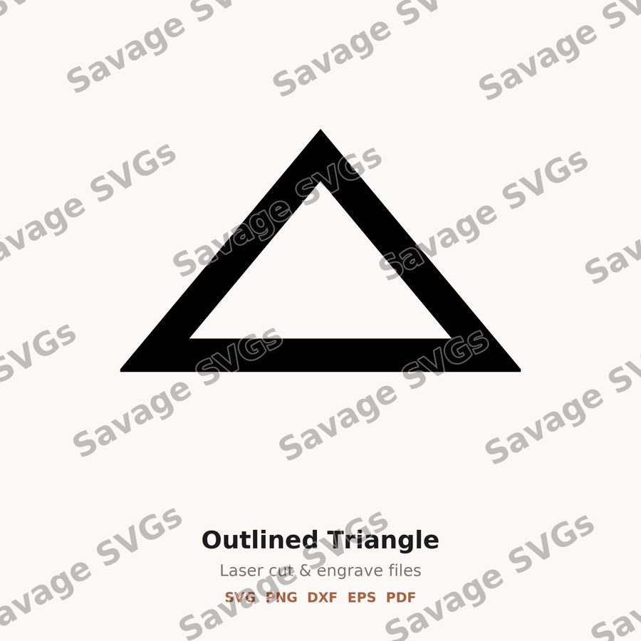 Outlined Triangle