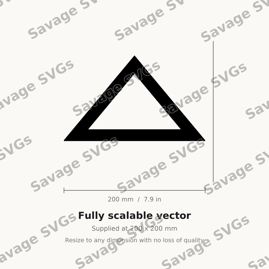 Outlined Triangle
