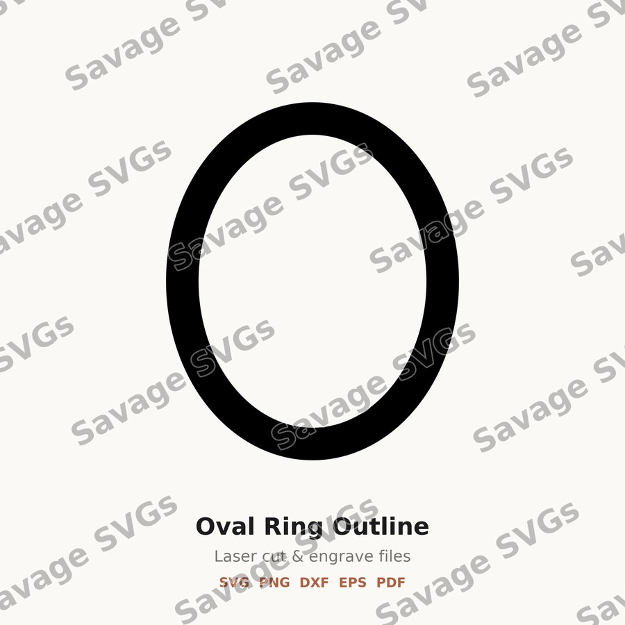 Oval Ring Outline