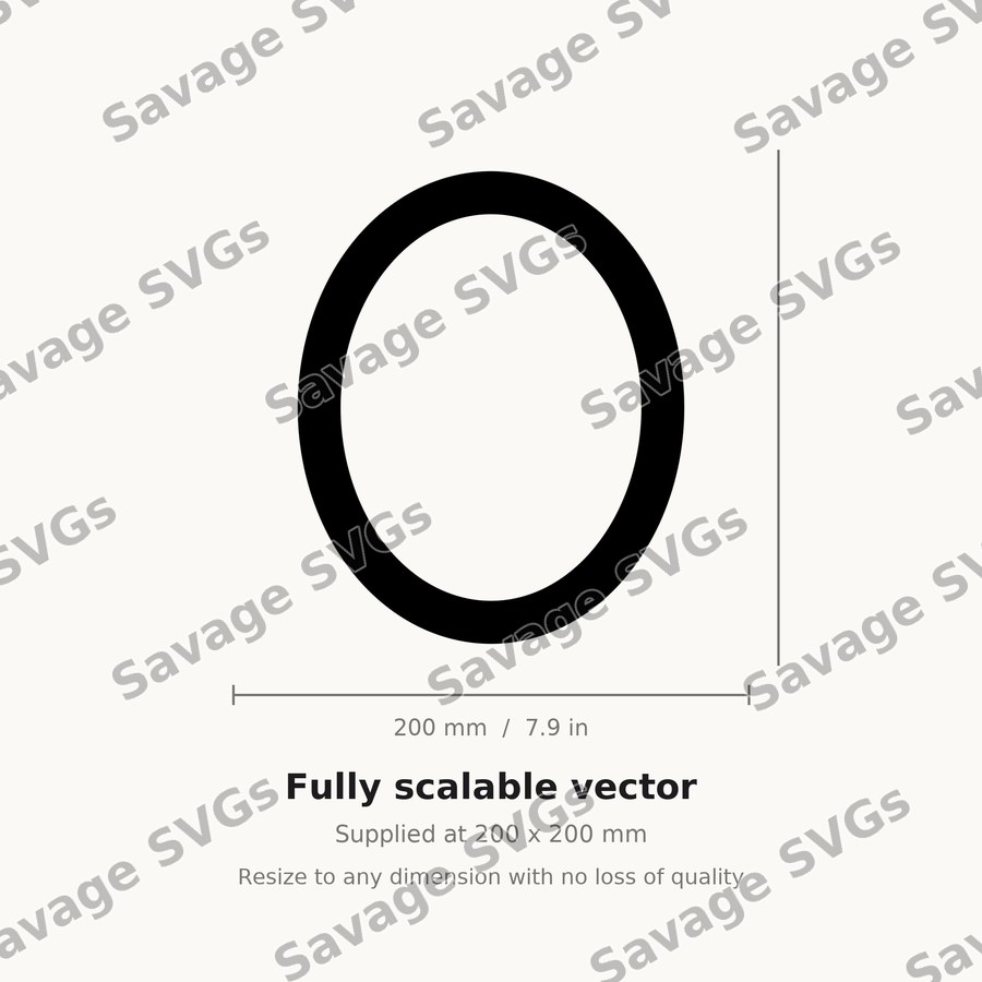 Oval Ring Outline