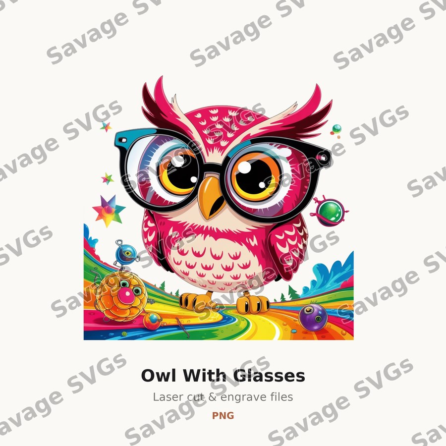 Owl With Glasses