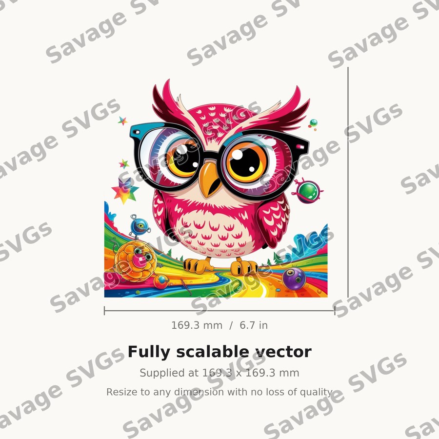 Owl With Glasses