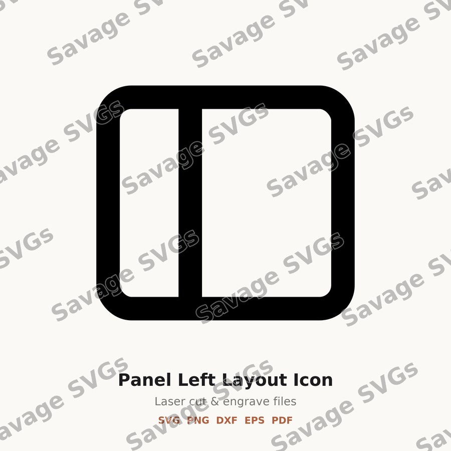 Panel Left Layout Icon
