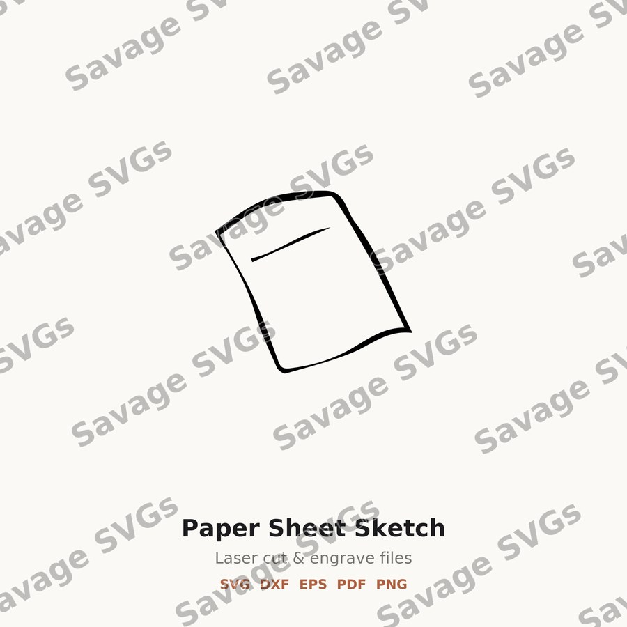 Sketched Paper Sheet