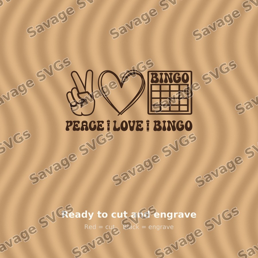 Peace Love Bingo