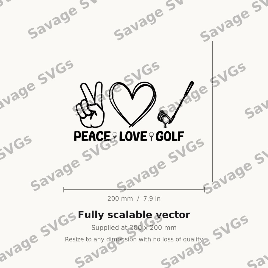Peace Love Golf