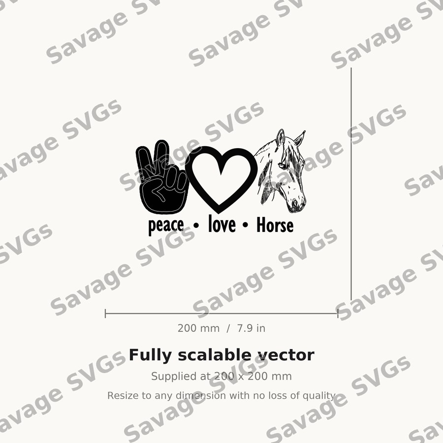 Peace Love Horse