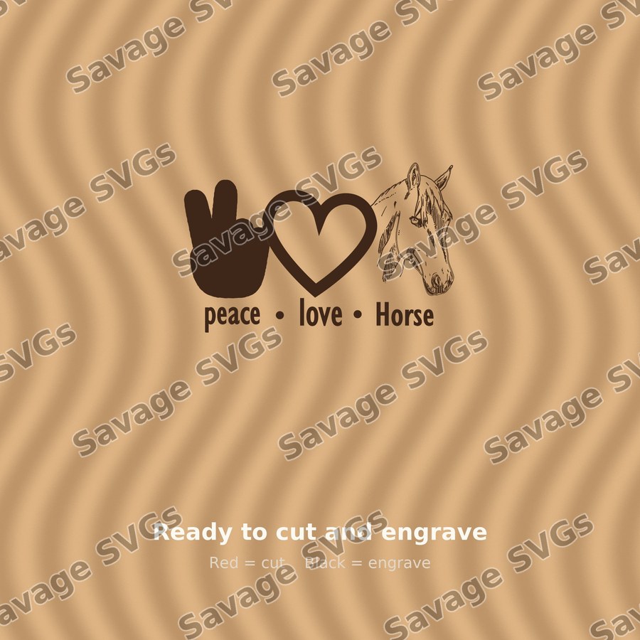 Peace Love Horse