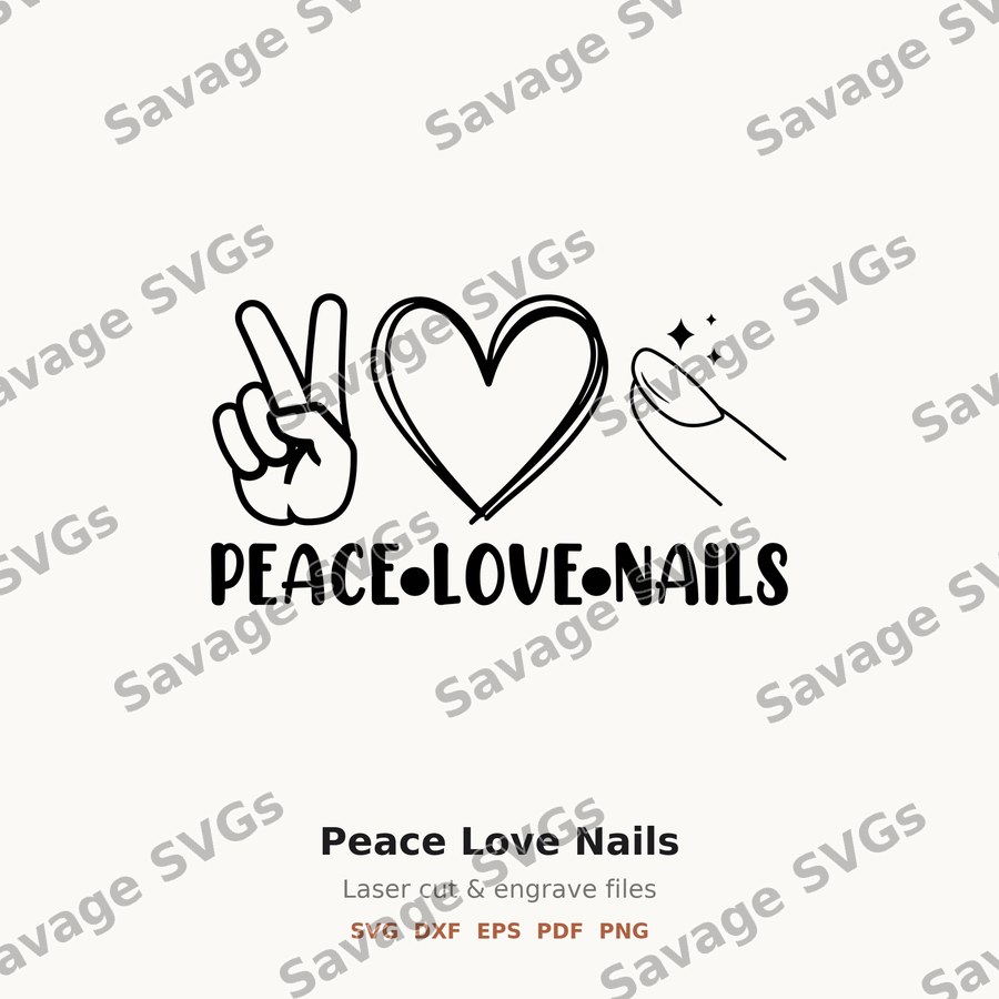 Peace Love Nails